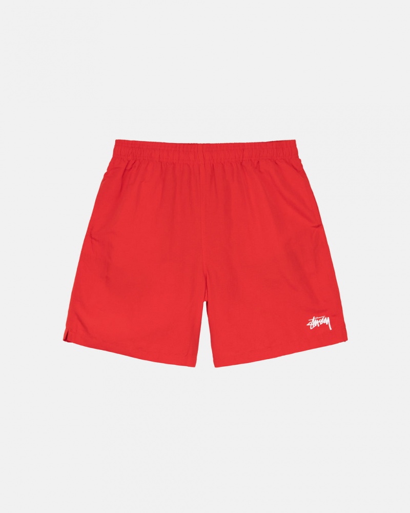 Men\'s Stussy Stock Water Short Swimwear Red Dubai | UAE OKE-3128