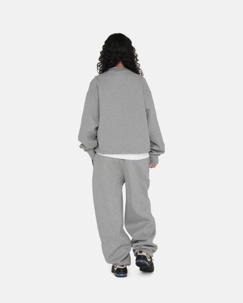 Men's Stussy Fleece Pant Sweatpants Dark Grey Dubai | UAE LWW-3407