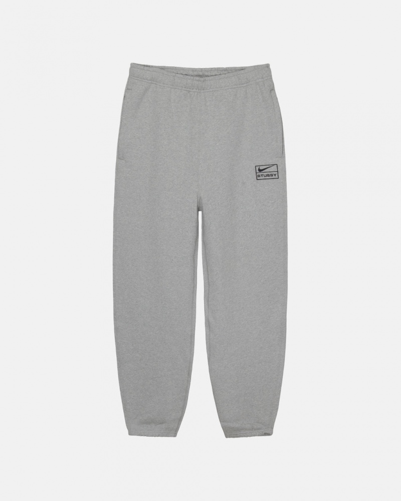 Men\'s Stussy Fleece Pant Sweatpants Dark Grey Dubai | UAE LWW-3407