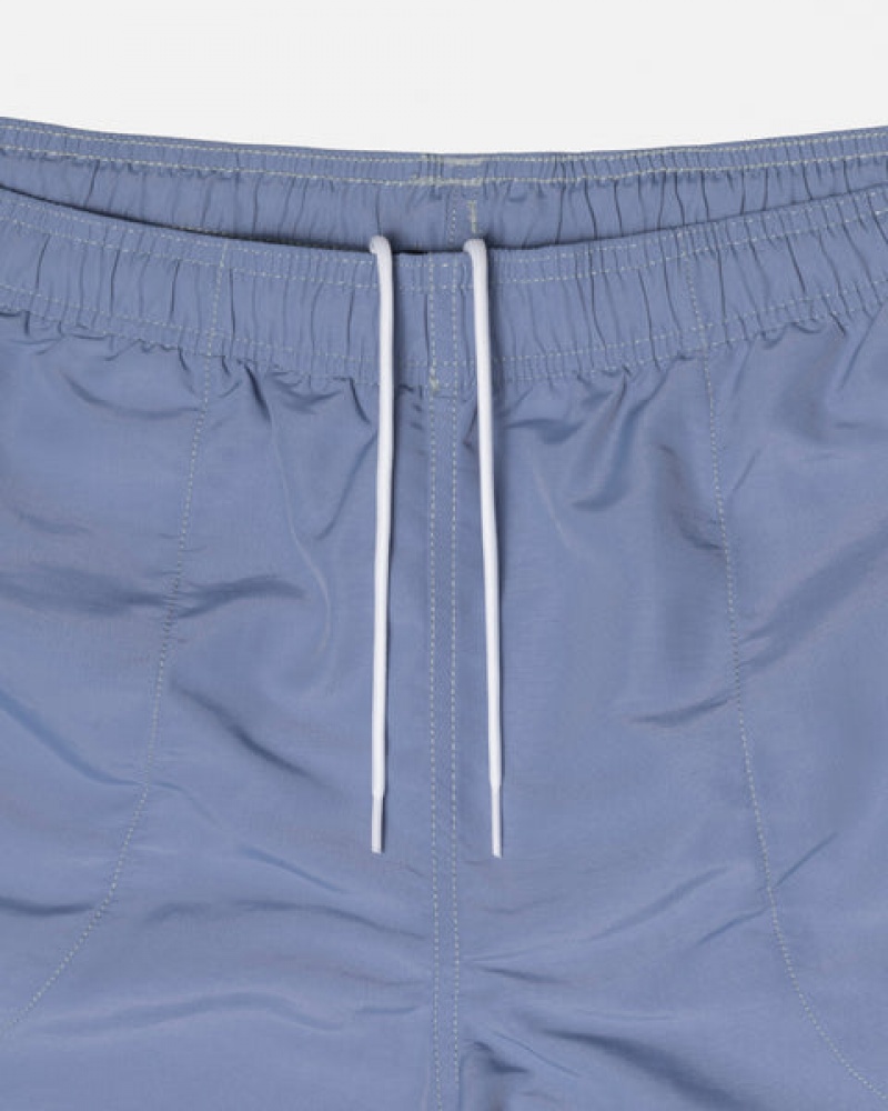 Men's Stussy Surfman Patch Water Short Swimwear Blue Dubai | UAE NWF-6694