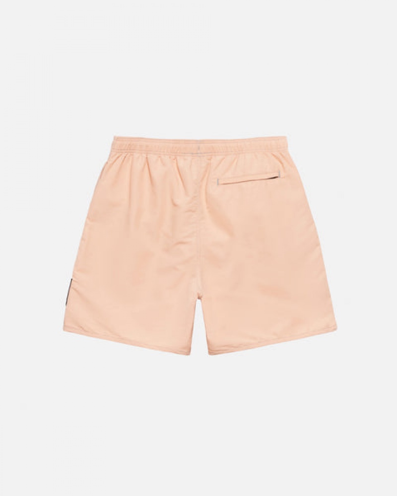 Men's Stussy Surfman Patch Water Short Swimwear Light Rose Dubai | UAE BWC-7764