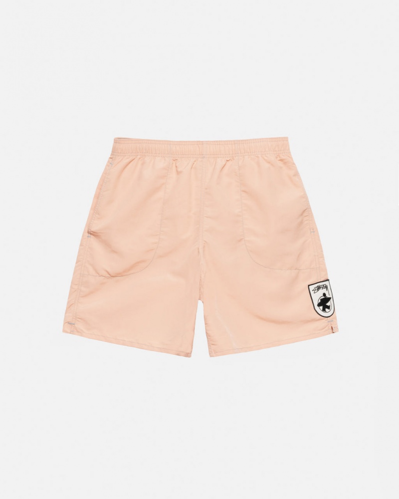 Men\'s Stussy Surfman Patch Water Short Swimwear Light Rose Dubai | UAE BWC-7764