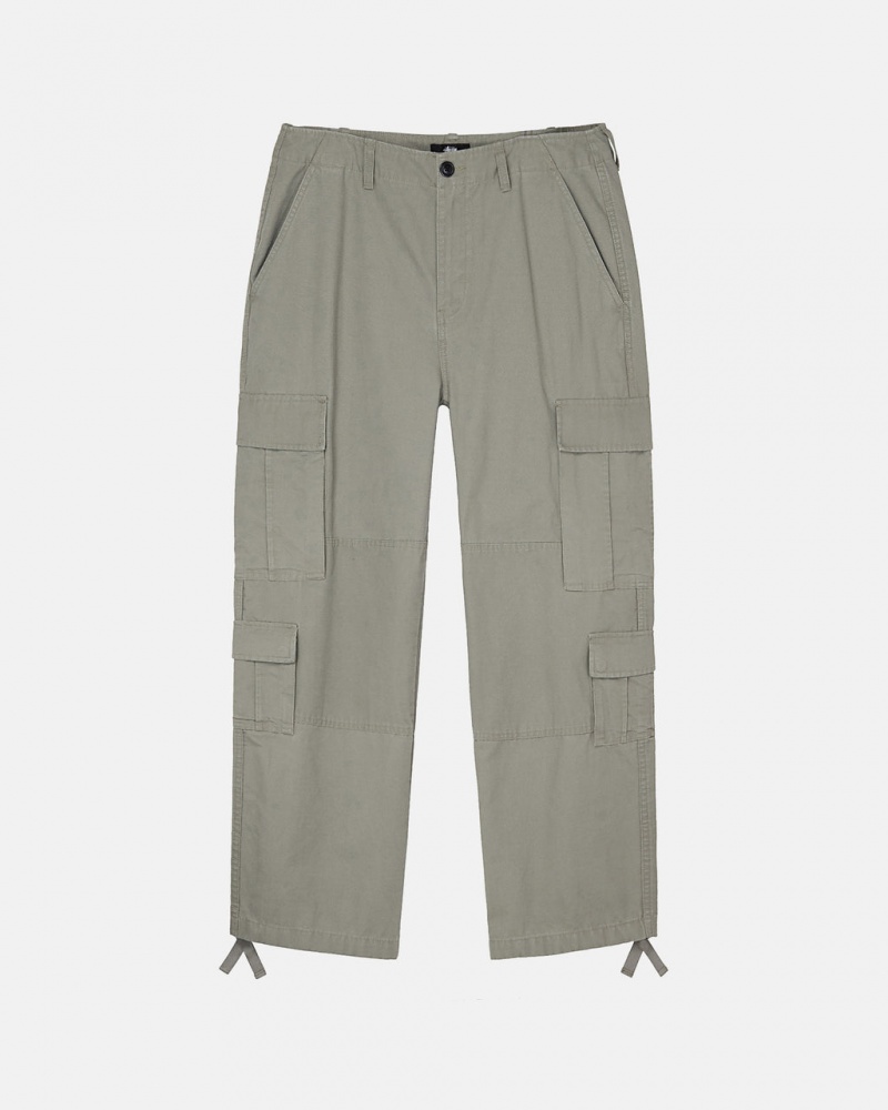 Men\'s Stussy Surplus Cargo Ripstop Pants Olive Dubai | UAE HDY-4640