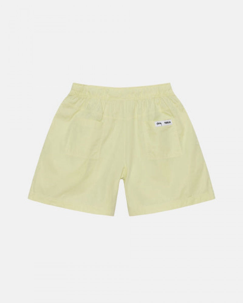 Men's Stussy Tekla Poplin Pyjama Shorts Light Green Dubai | UAE WCK-8150