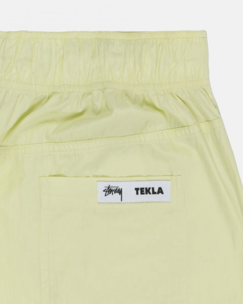 Men's Stussy Tekla Poplin Pyjama Shorts Light Green Dubai | UAE WCK-8150