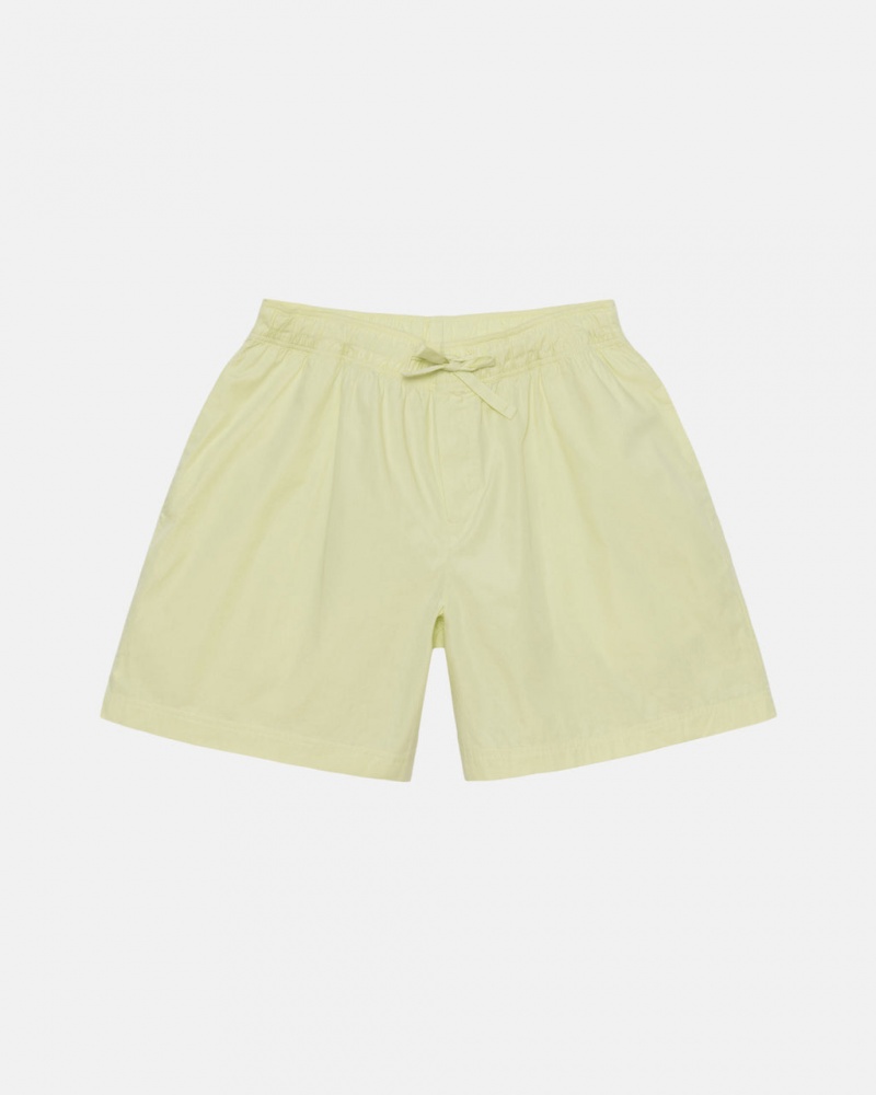 Men\'s Stussy Tekla Poplin Pyjama Shorts Light Green Dubai | UAE WCK-8150