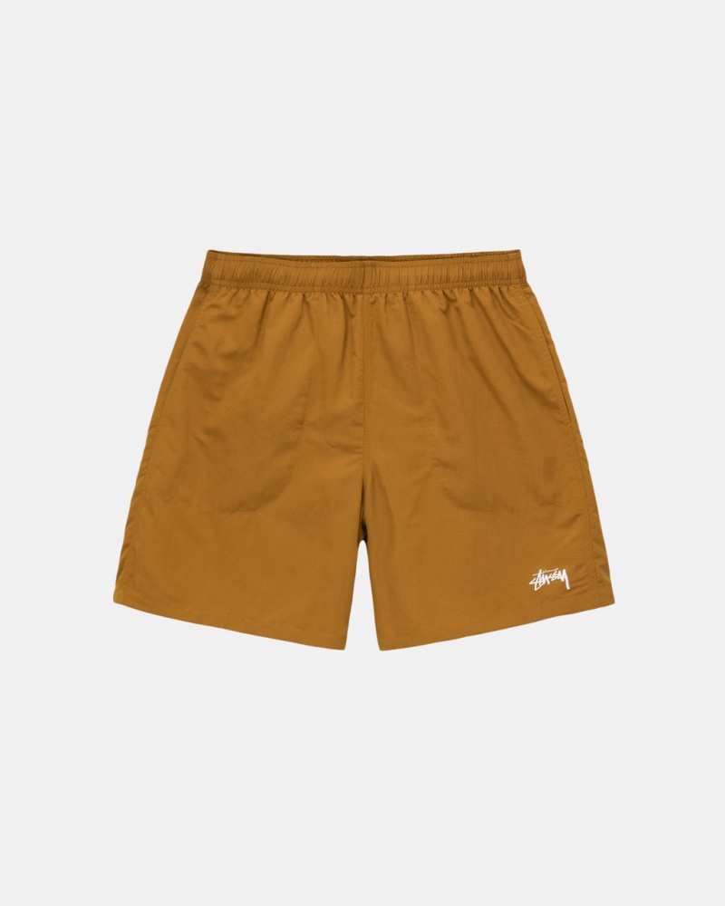 Men\'s Stussy Water Short Stock Shorts Brown Dubai | UAE OXS-2562