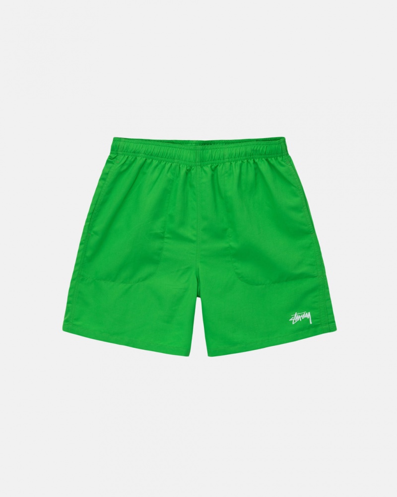 Men\'s Stussy Water Short Stock Shorts Green Dubai | UAE YOX-1668