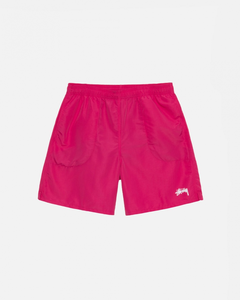 Men\'s Stussy Water Short Stock Shorts Pink Dubai | UAE FXO-8794