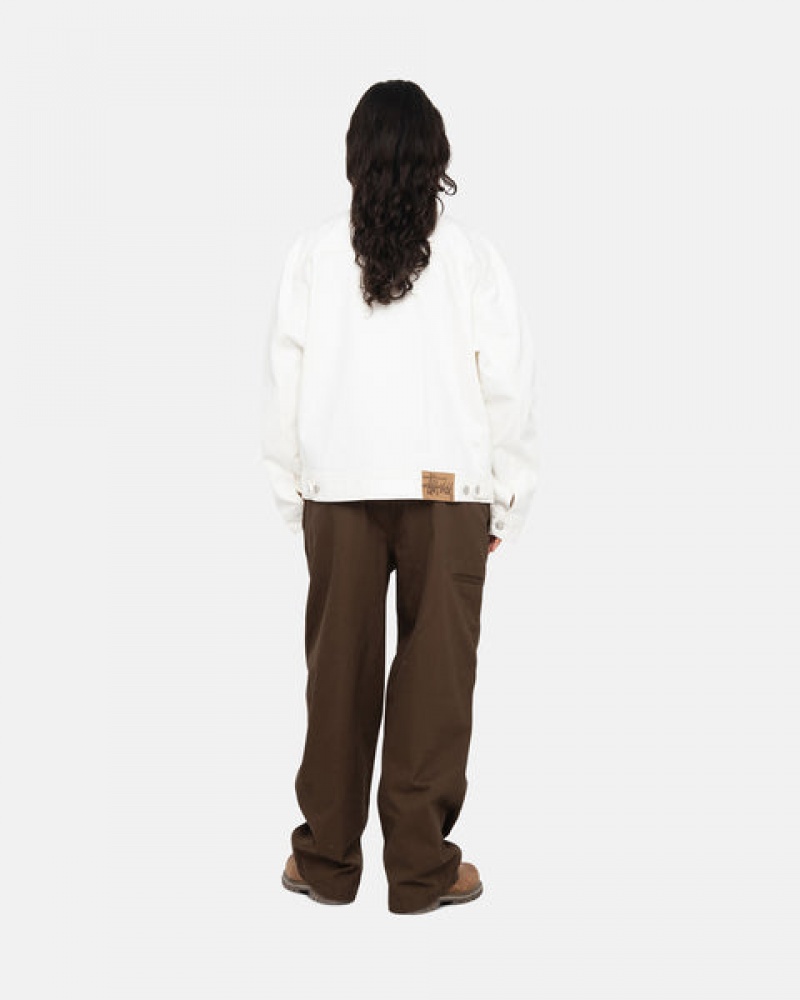 Men's Stussy Workgear Trouser Twill Pants Brown Dubai | UAE XPZ-8940