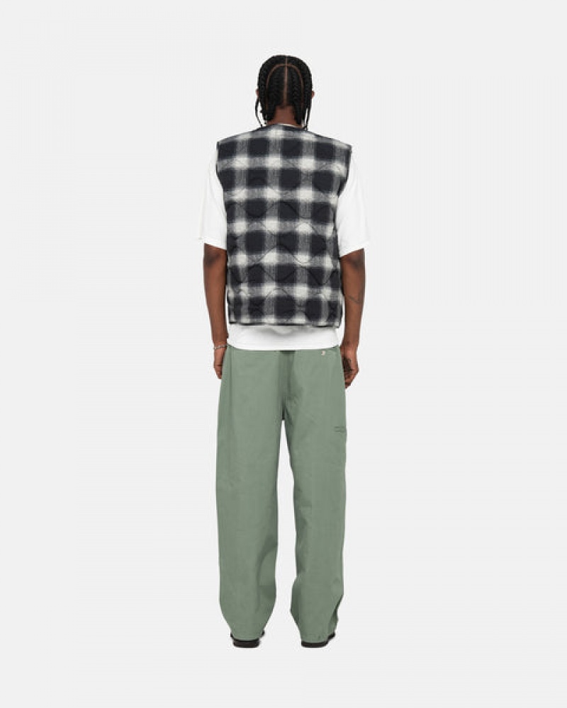 Men's Stussy Workgear Trouser Twill Pants Green Dubai | UAE FSV-0800