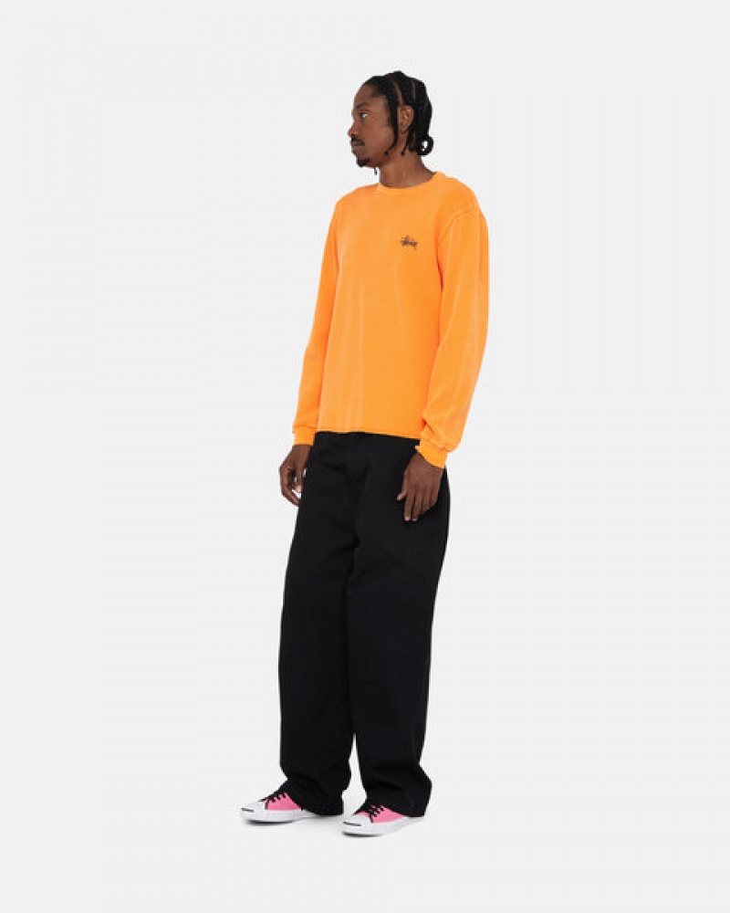 Women's Stussy Basic Stock Ls Thermal Tops Orange Dubai | UAE QZX-5325