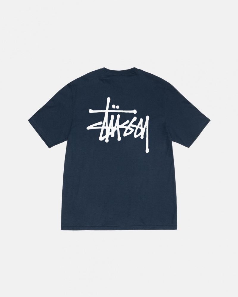 Women\'s Stussy Basic Stussy Tees Navy Dubai | UAE XUG-5904