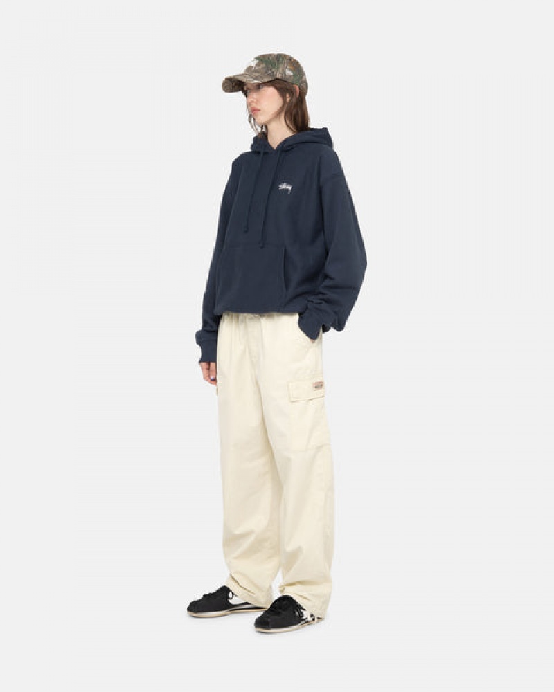 Women's Stussy Beach Pant Ripstop Cargo Pants Cream Dubai | UAE OZW-3683