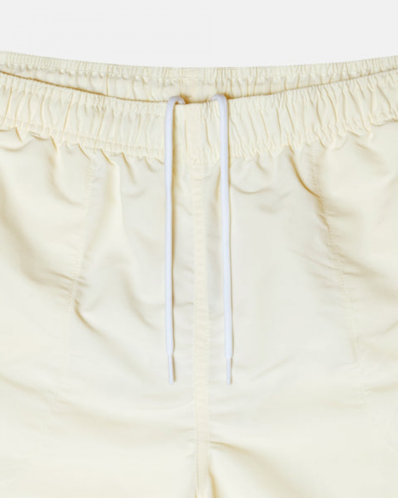 Women's Stussy Big Basic Water Short Swimwear Cream Dubai | UAE YYZ-6883