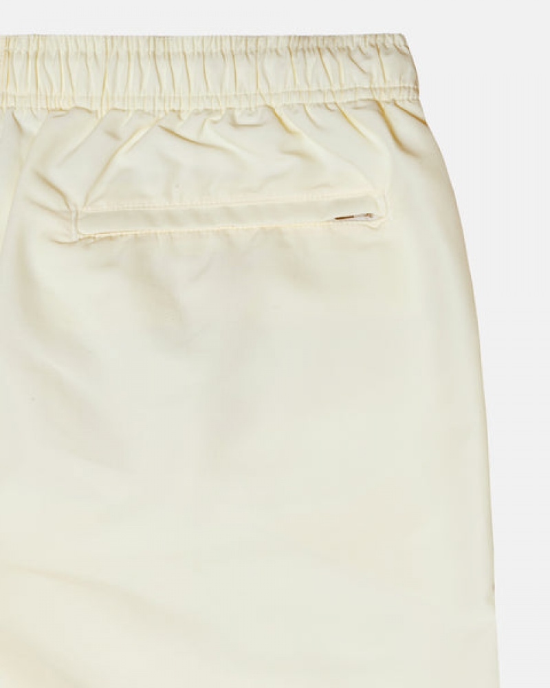 Women's Stussy Big Basic Water Short Swimwear Cream Dubai | UAE YYZ-6883