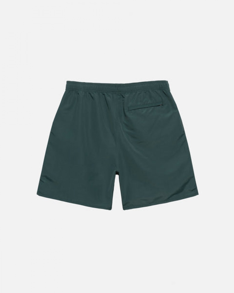 Women's Stussy Big Basic Water Short Swimwear Green Dubai | UAE HFW-4297