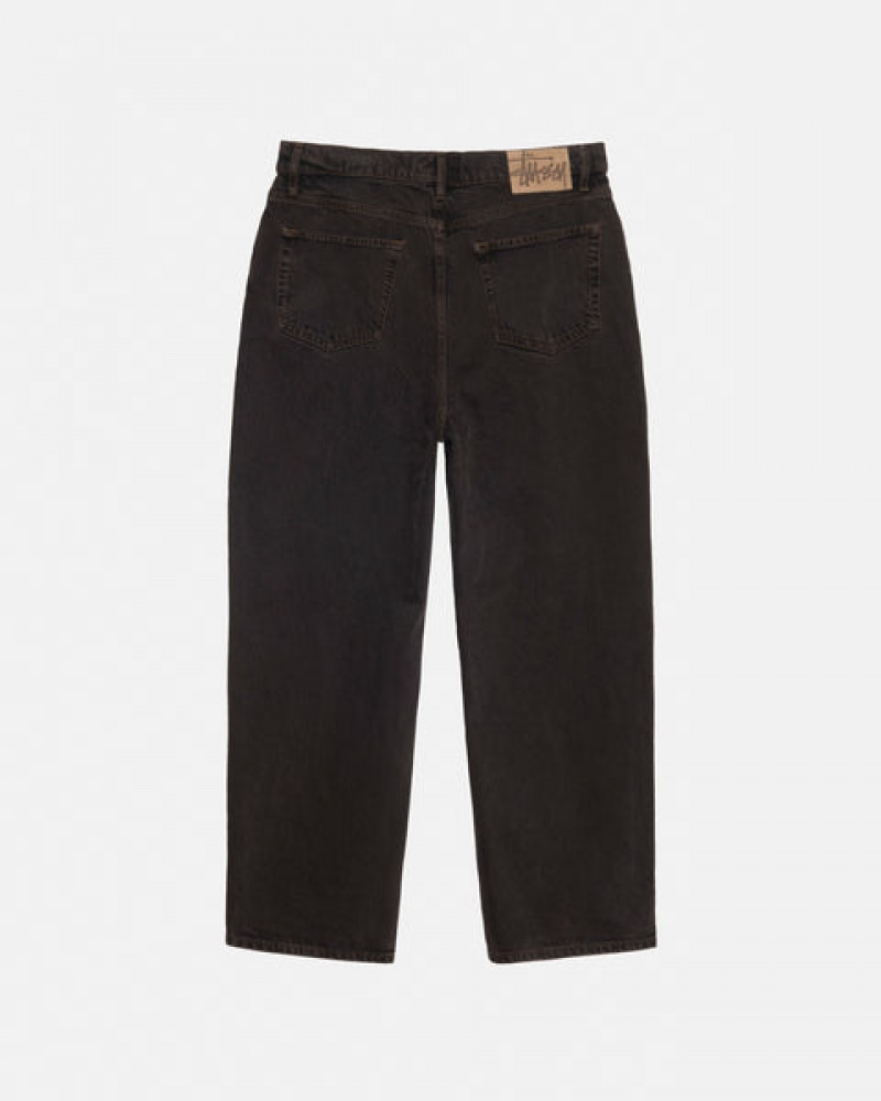 Women's Stussy Big Ol' Jean Denim Black Dubai | UAE NMQ-9174