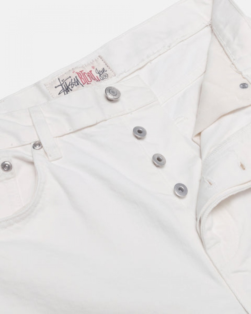 Women's Stussy Big Ol' Jean Overdyed Denim Beige Dubai | UAE NUN-7690