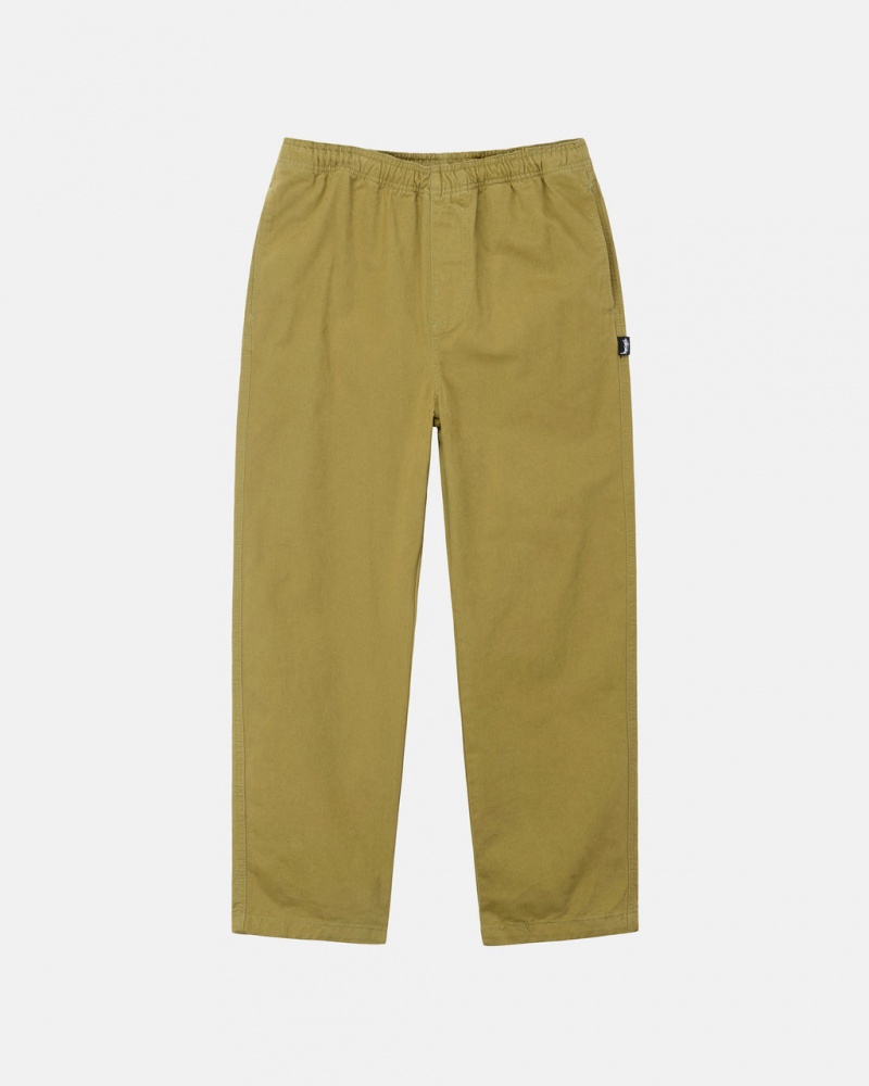 Women\'s Stussy Brushed Beach Pants Dark Olive Dubai | UAE GED-7587