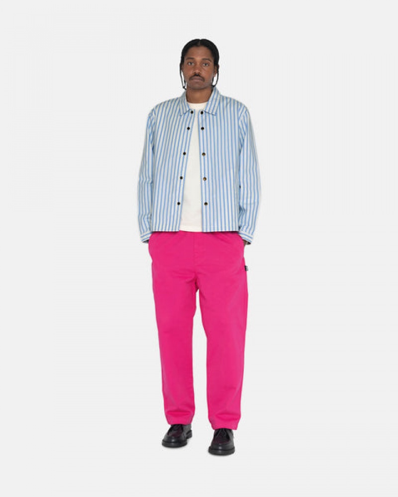 Women's Stussy Brushed Beach Pants Pink Dubai | UAE PCO-7996