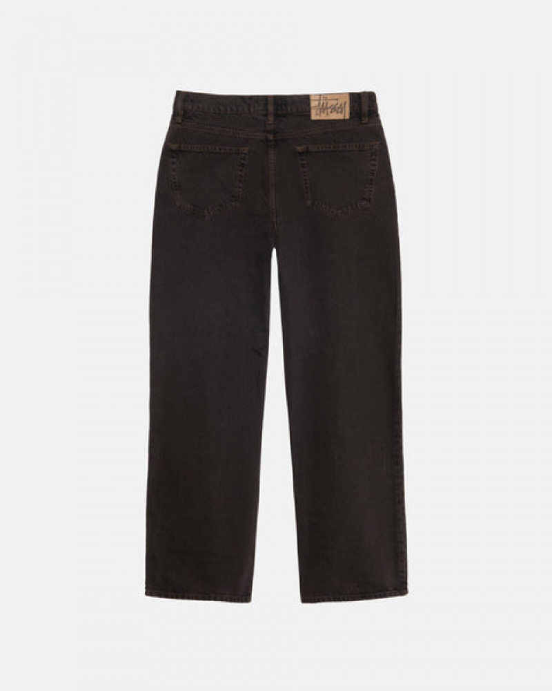 Women's Stussy Classic Jean Denim Black Dubai | UAE PQQ-2419