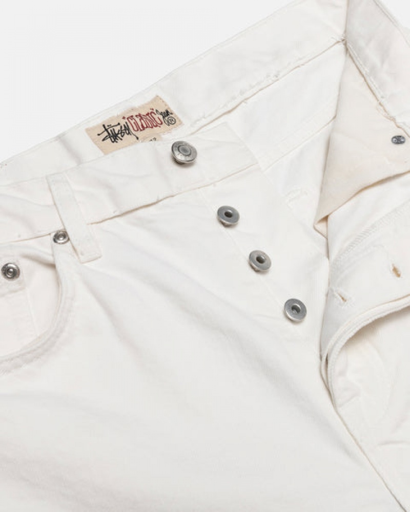 Women's Stussy Classic Jean Overdyed Denim Beige Dubai | UAE BZU-6107