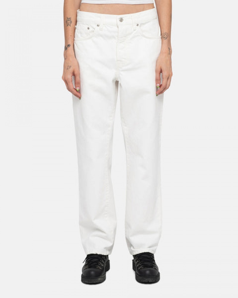 Women's Stussy Classic Jean Overdyed Pants Beige Dubai | UAE HPK-5962