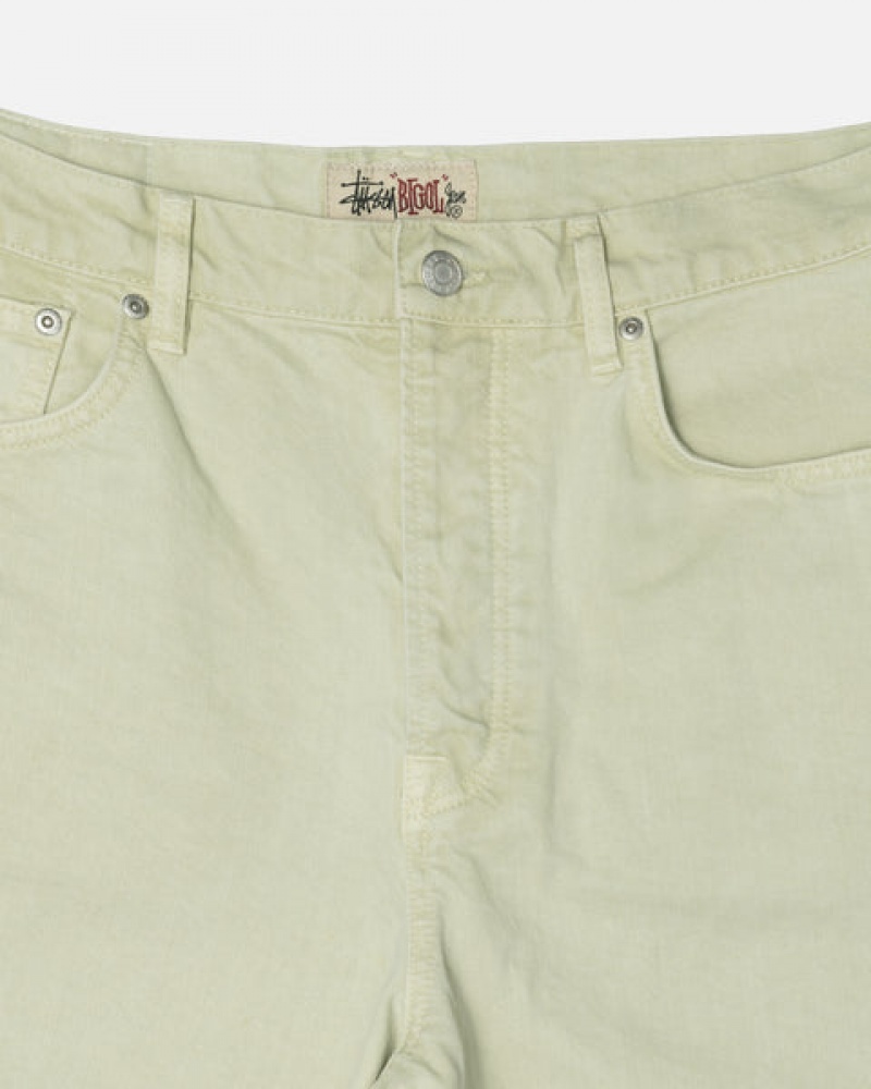 Women's Stussy Double Dye Big 'Ol Jeans Pants Cream Dubai | UAE JLE-1670