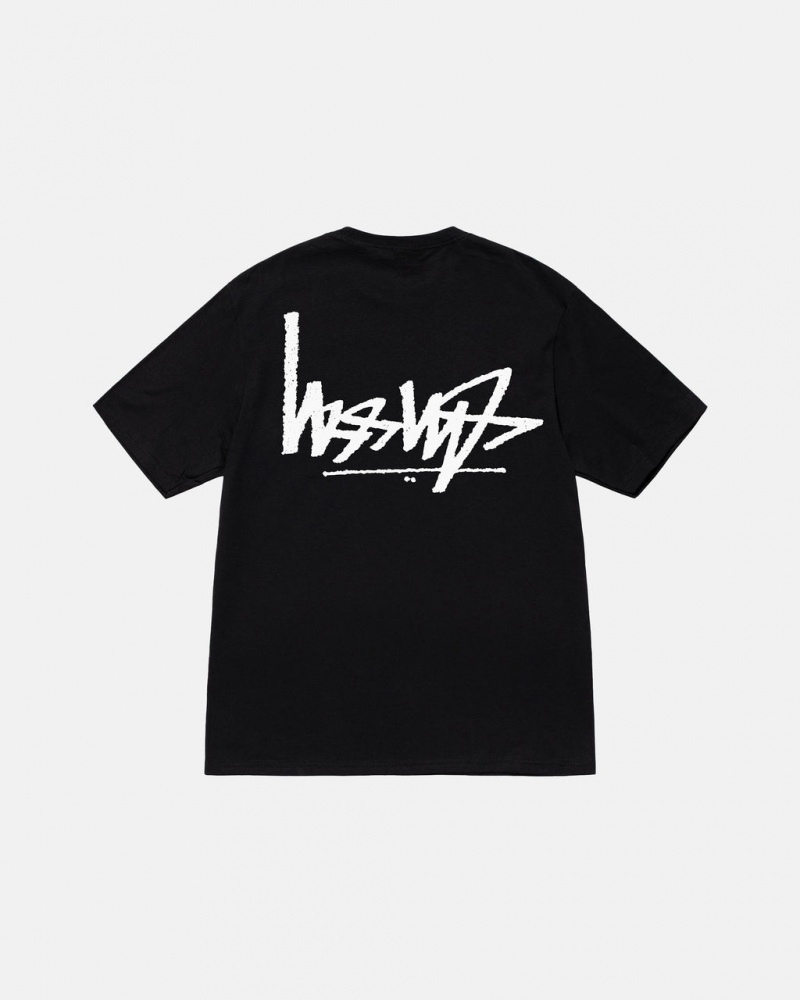 Women\'s Stussy Flipped Tees Black Dubai | UAE HMV-5049