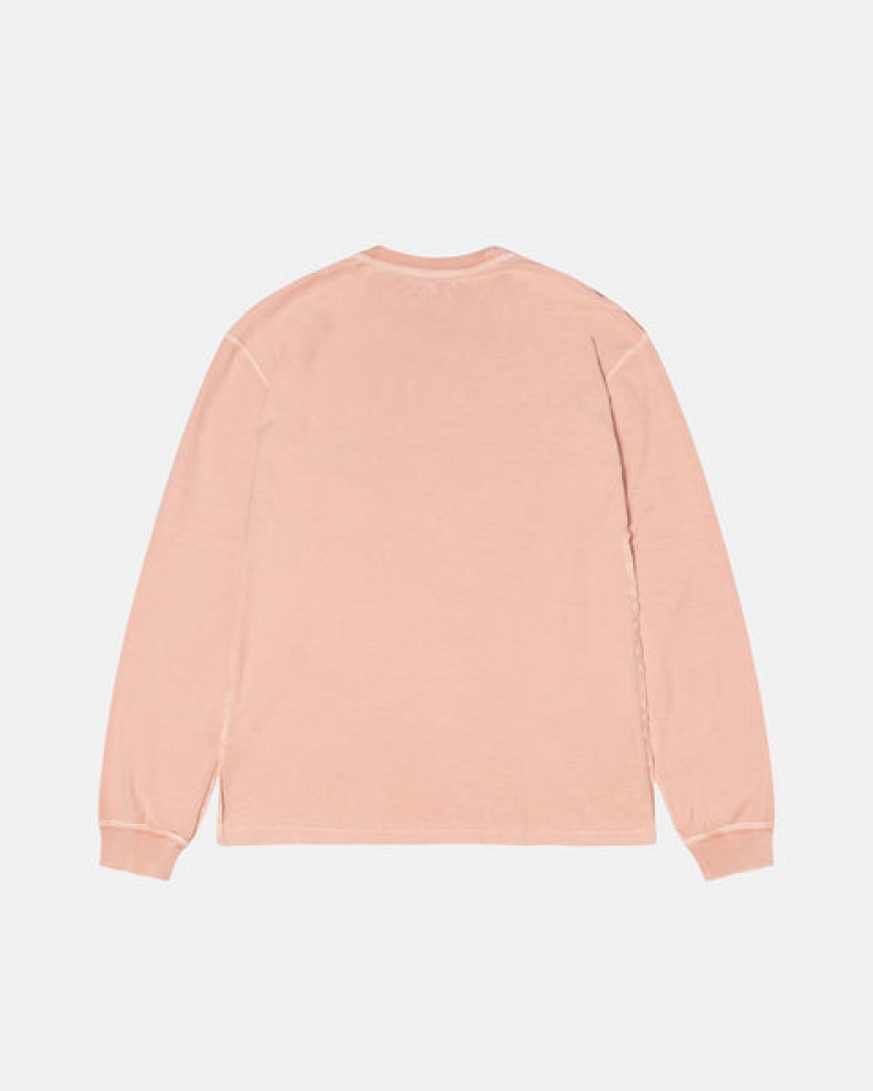 Women's Stussy Lazy Ls Tees Light Pink Dubai | UAE CKI-0418