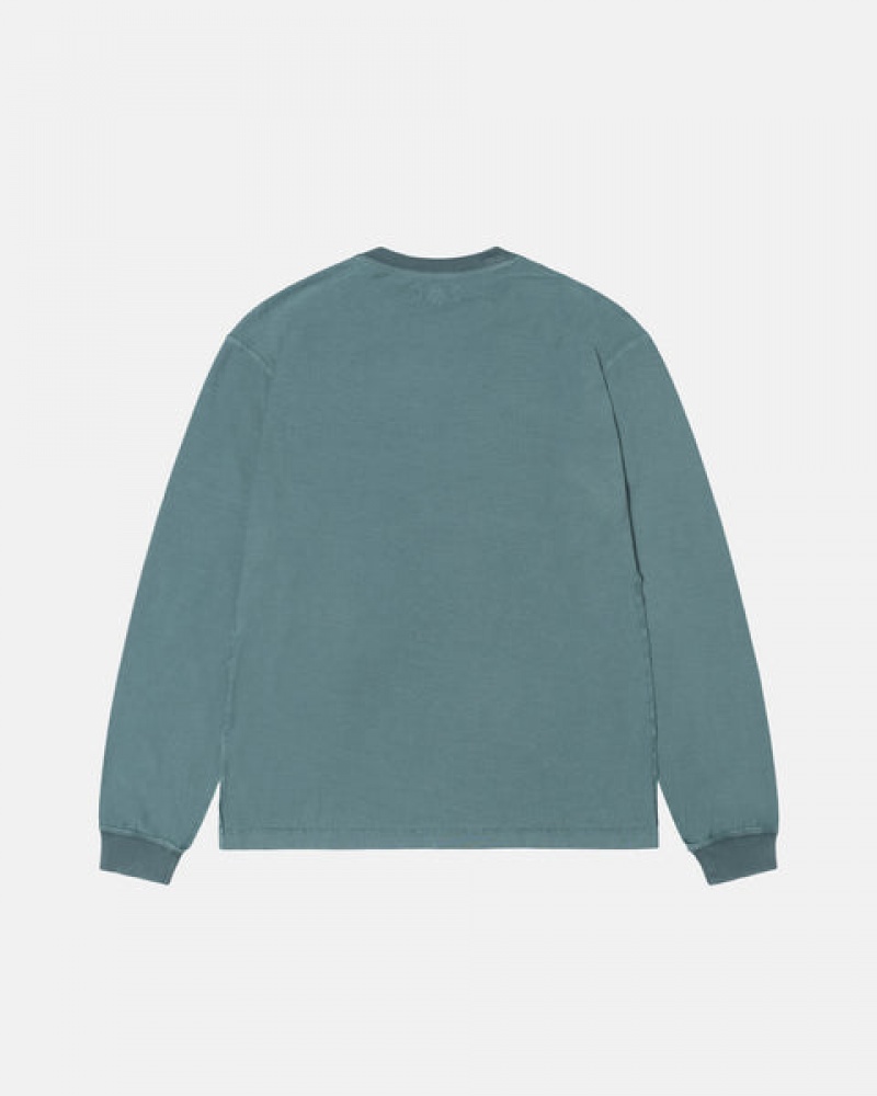 Women's Stussy Lazy Ls Tees Turquoise Dubai | UAE LSE-9314