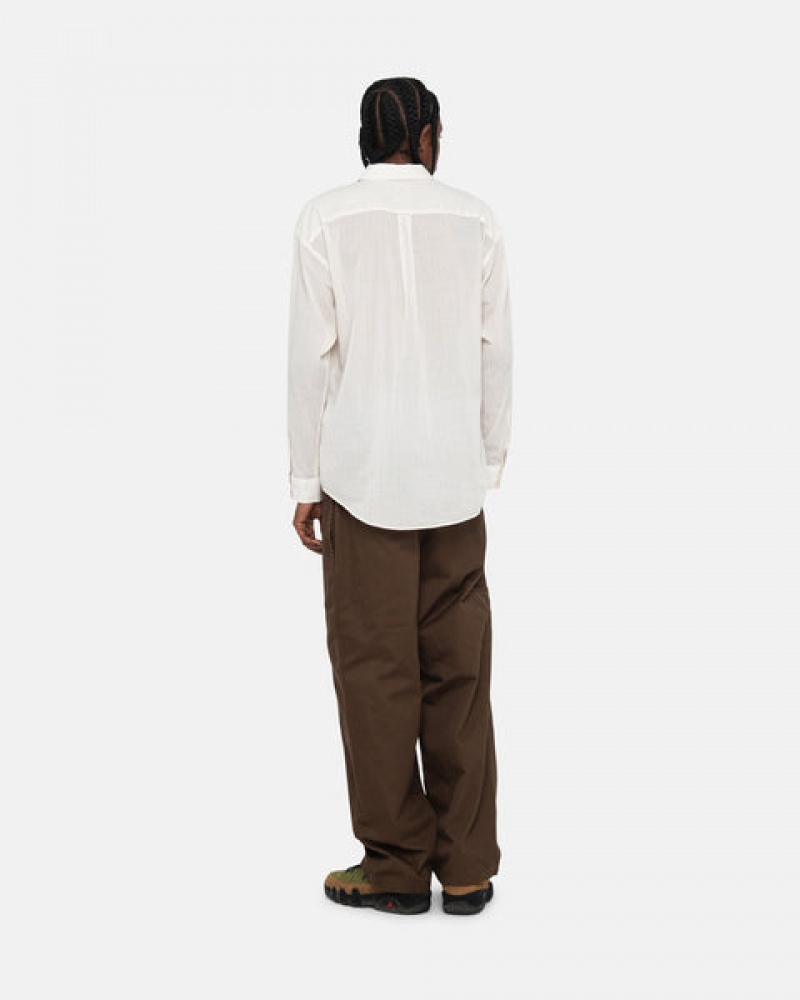 Women's Stussy Light Weight Classic Shirts White Dubai | UAE QGC-8062