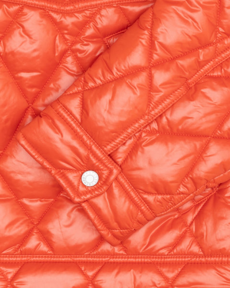 Women's Stussy Ranch Jacket Quilted Nylon Jackets Red Dubai | UAE MTK-3014