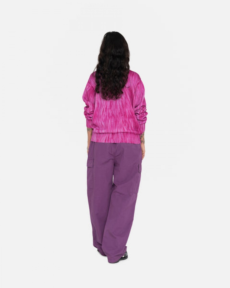 Women's Stussy Ripstop Cargo Beach Pants Purple Dubai | UAE DGO-5706