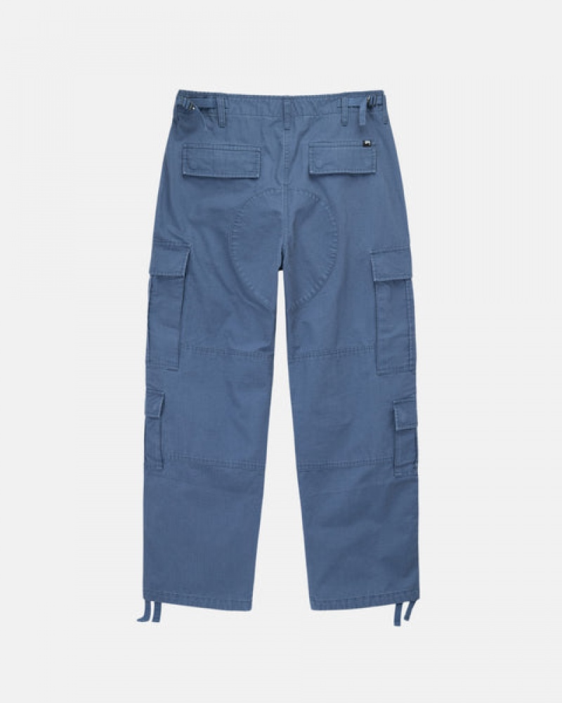 Women's Stussy Ripstop Surplus Cargo Pants Blue Dubai | UAE LNY-5508