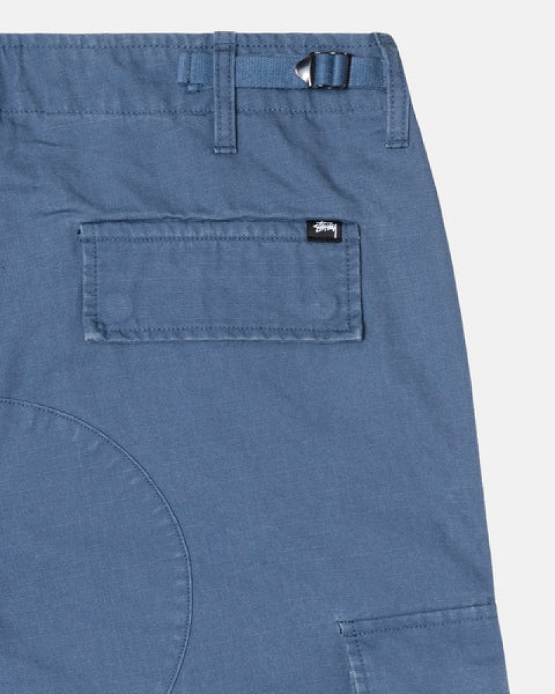 Women's Stussy Ripstop Surplus Cargo Pants Blue Dubai | UAE LNY-5508