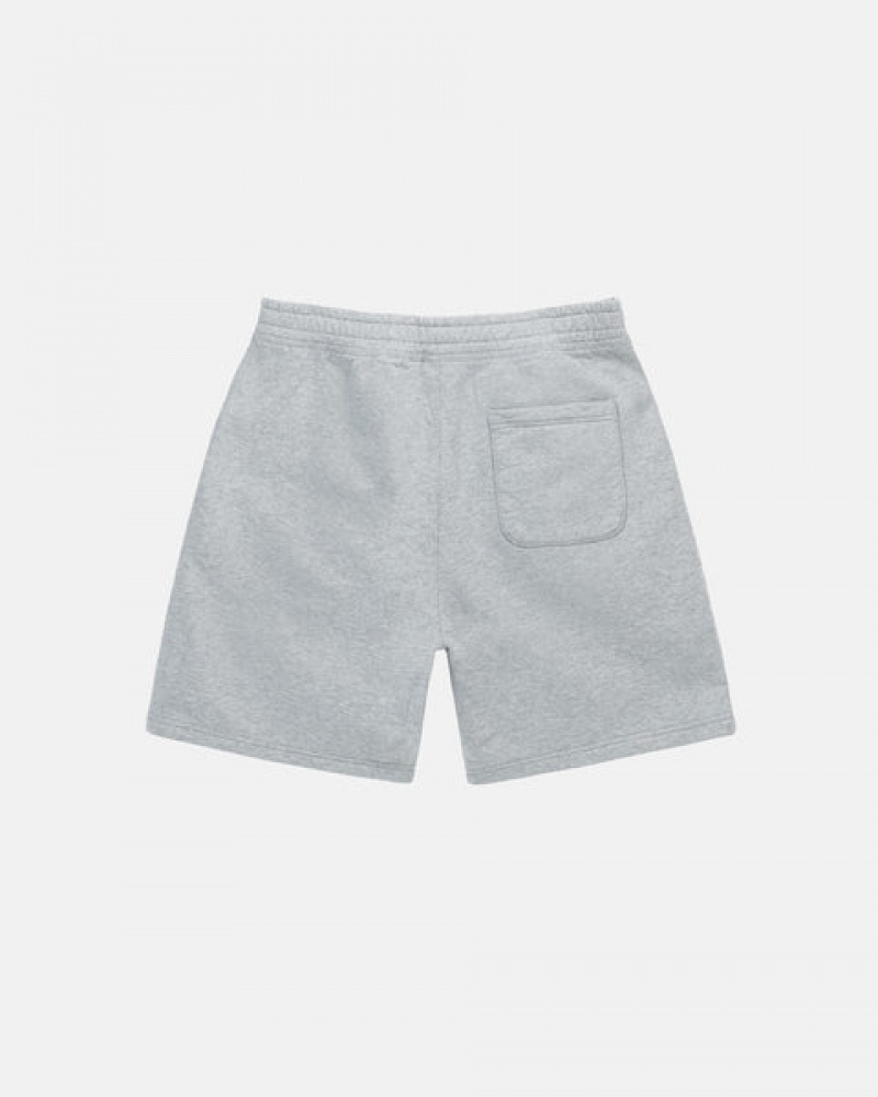 Women's Stussy Stock Logo Sweat Short Sweatshorts Grey Dubai | UAE ZLZ-8429