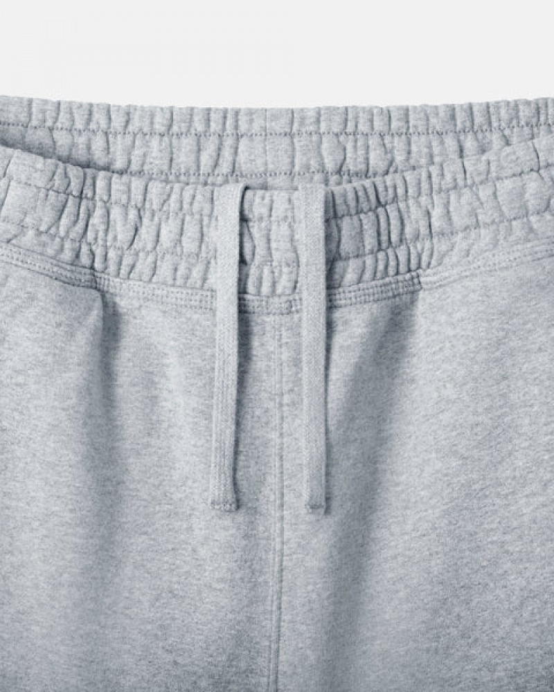 Women's Stussy Stock Logo Sweat Short Sweatshorts Grey Dubai | UAE ZLZ-8429