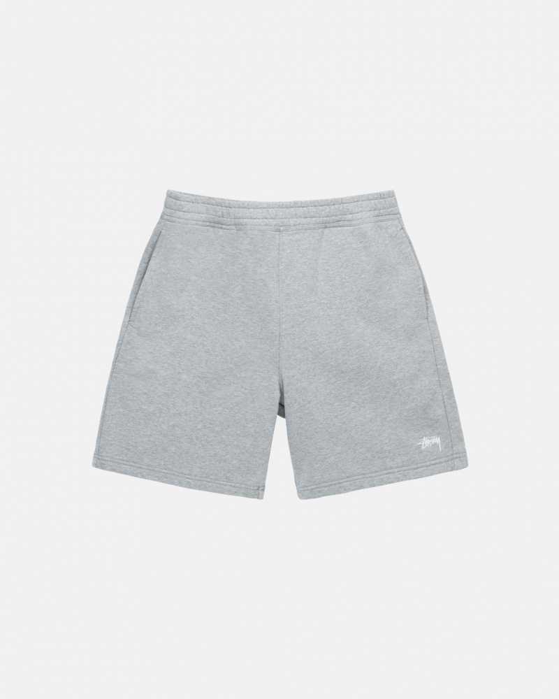 Women\'s Stussy Stock Logo Sweat Short Sweatshorts Grey Dubai | UAE ZLZ-8429