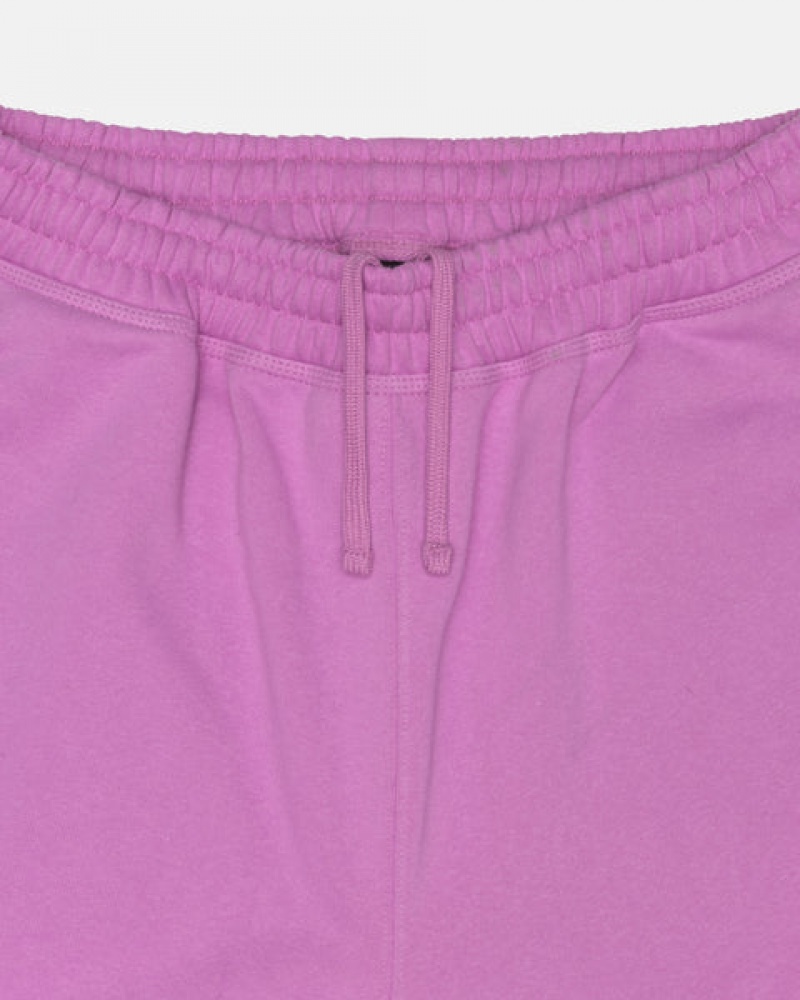 Women's Stussy Stock Logo Sweatpants Purple Dubai | UAE VND-5946