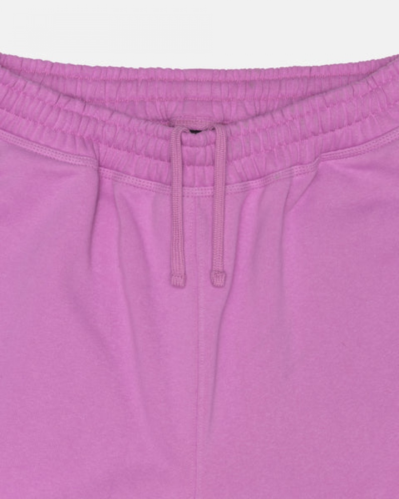 Women's Stussy Stock Logo Sweatshorts Purple Dubai | UAE ESX-4117