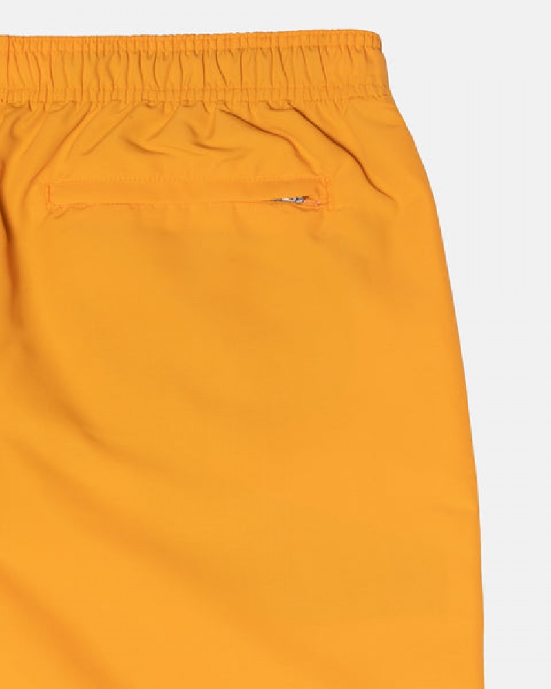 Women's Stussy Stock Water Short Swimwear Yellow Dubai | UAE FVG-3895