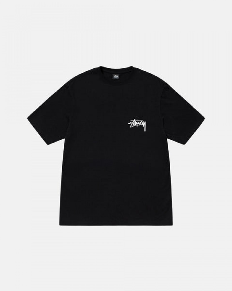 Women's Stussy Suits Tees Black Dubai | UAE EJP-9097