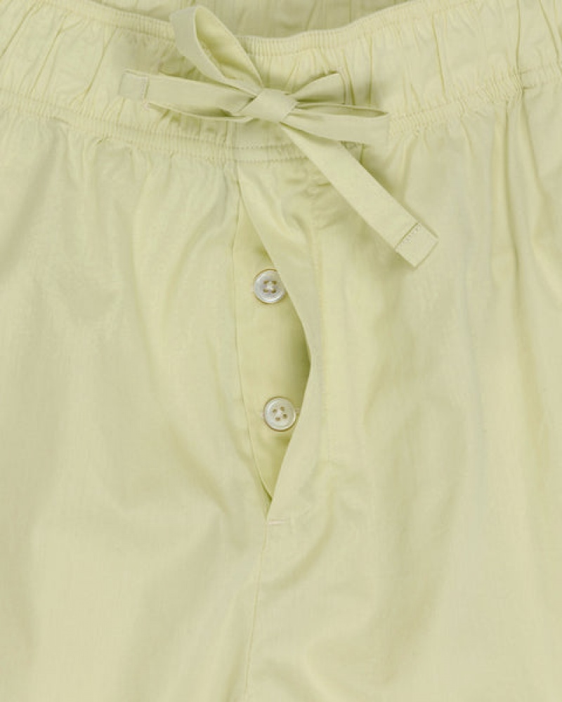 Women's Stussy Tekla Poplin Pyjama Shorts Light Green Dubai | UAE LKO-7389