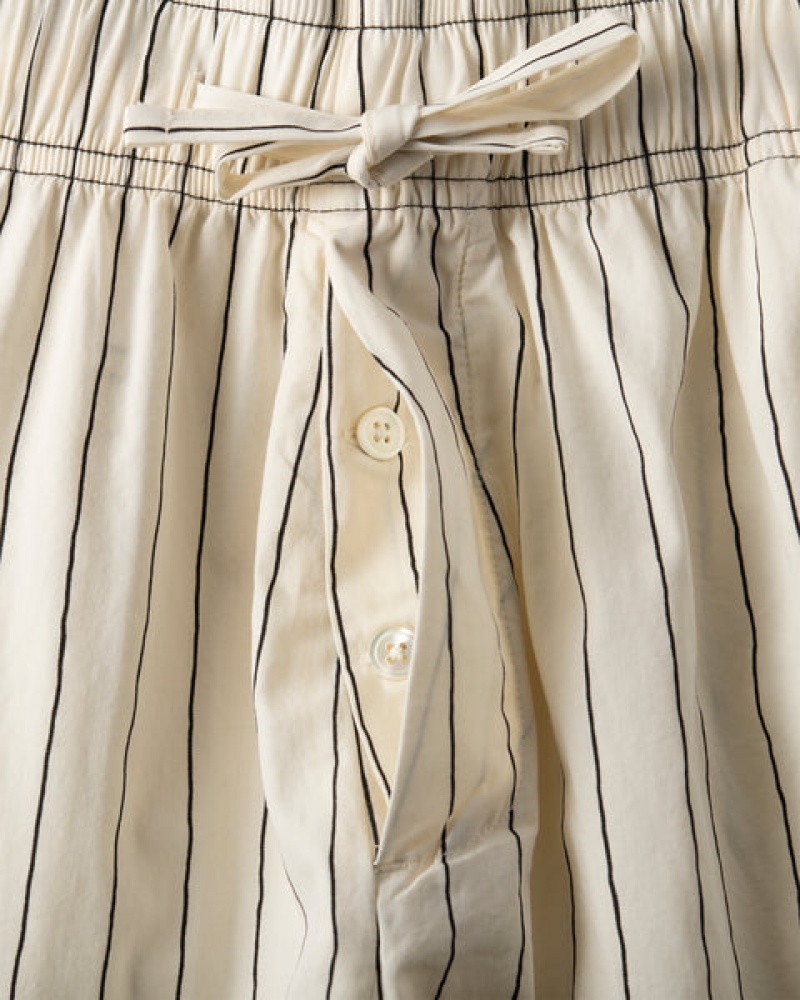 Women's Stussy Tekla Poplin Pyjama Shorts Beige Dubai | UAE JVM-2907