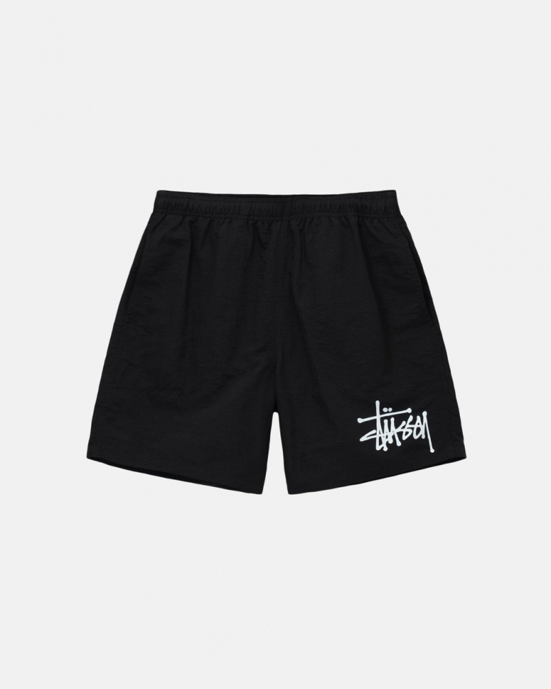 Women\'s Stussy Water Short Big Basic Shorts Black Dubai | UAE LSX-1112