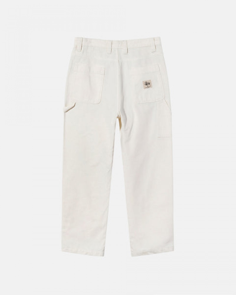 Women's Stussy Work Pant Canvas Pants Beige Dubai | UAE BBF-9230