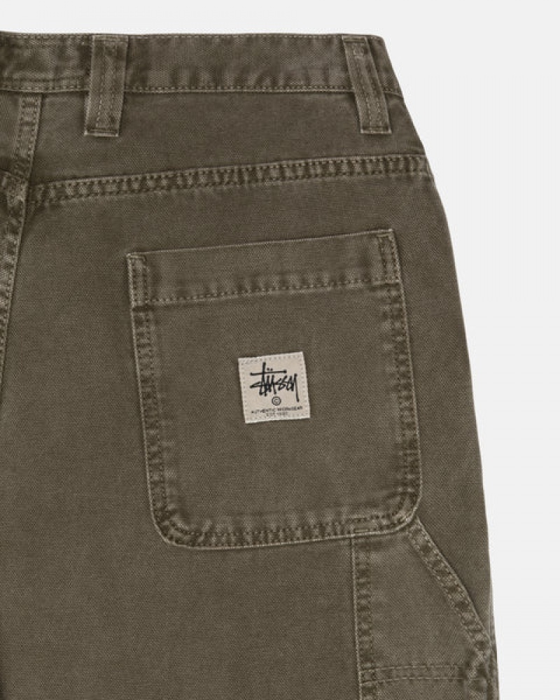 Women's Stussy Work Pant Canvas Pants Olive Dubai | UAE YOO-7830